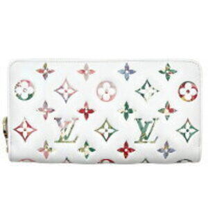 Louis Vuitton LV Garden Floral Flower Zippy Wallet Zipper Long White